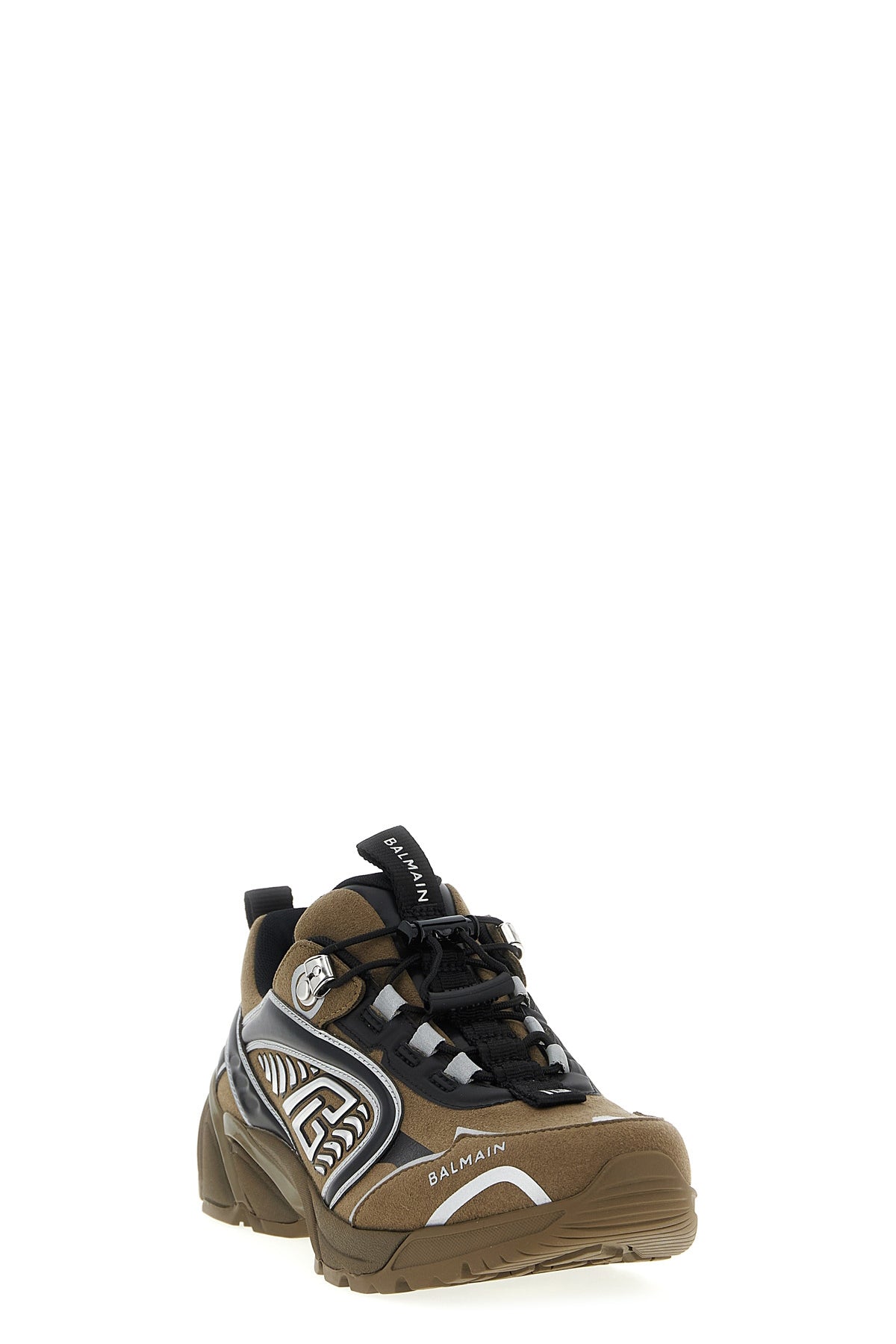 cosmic dust sneakers in suede and technical materials