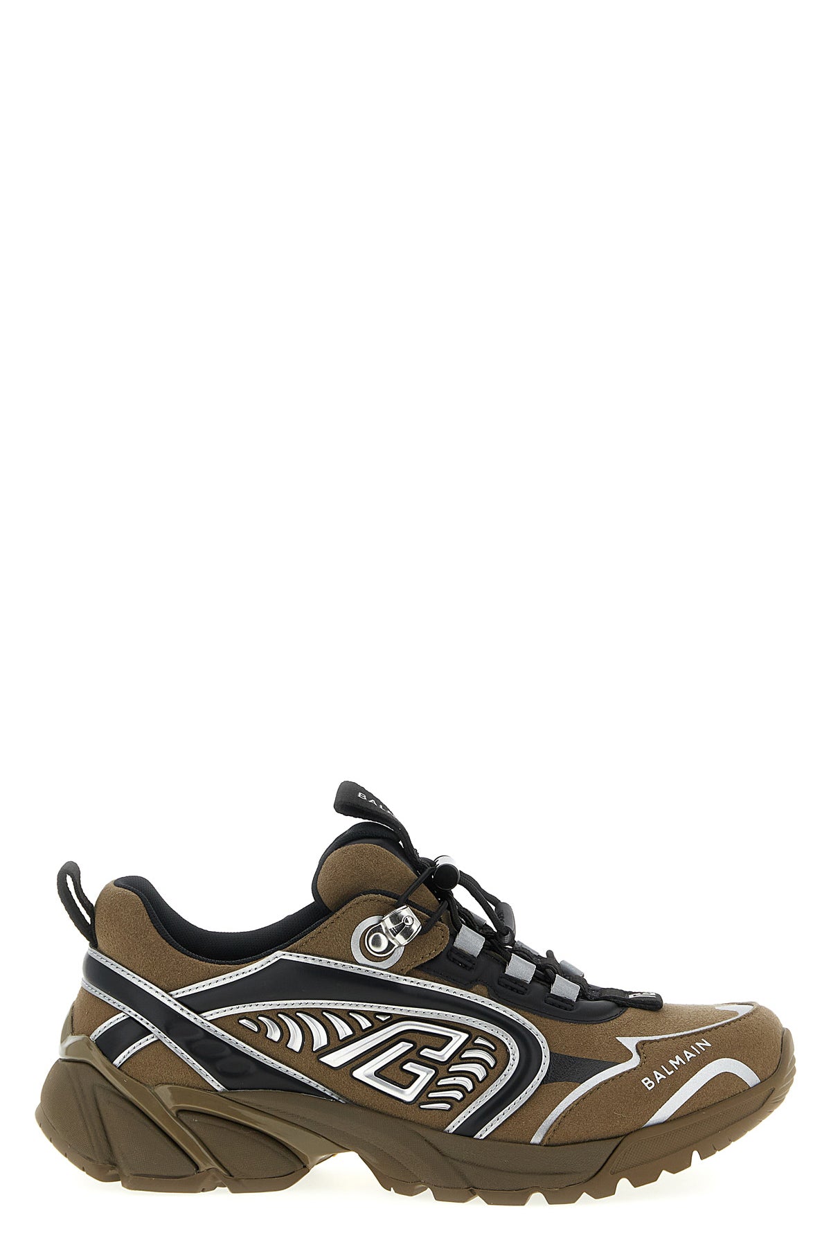 cosmic dust sneakers in suede and technical materials