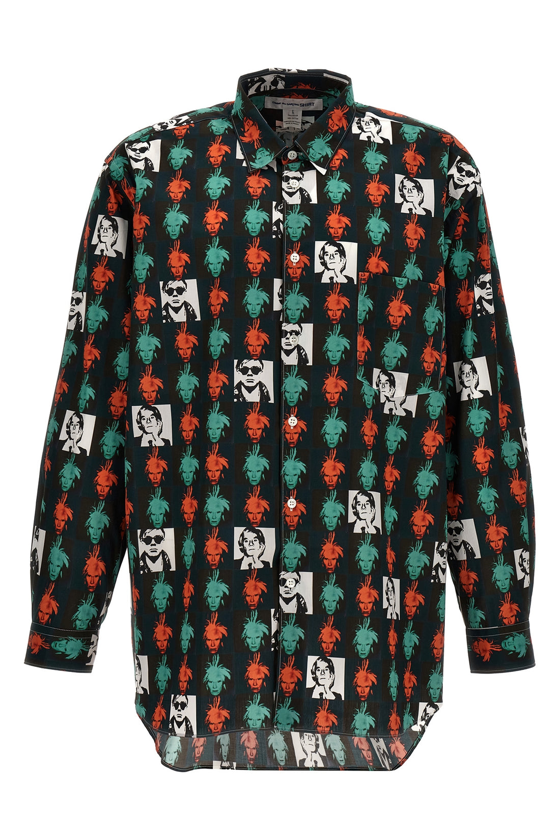 COMME DES GARCONS SHIRT M andy warhol cotton shirt