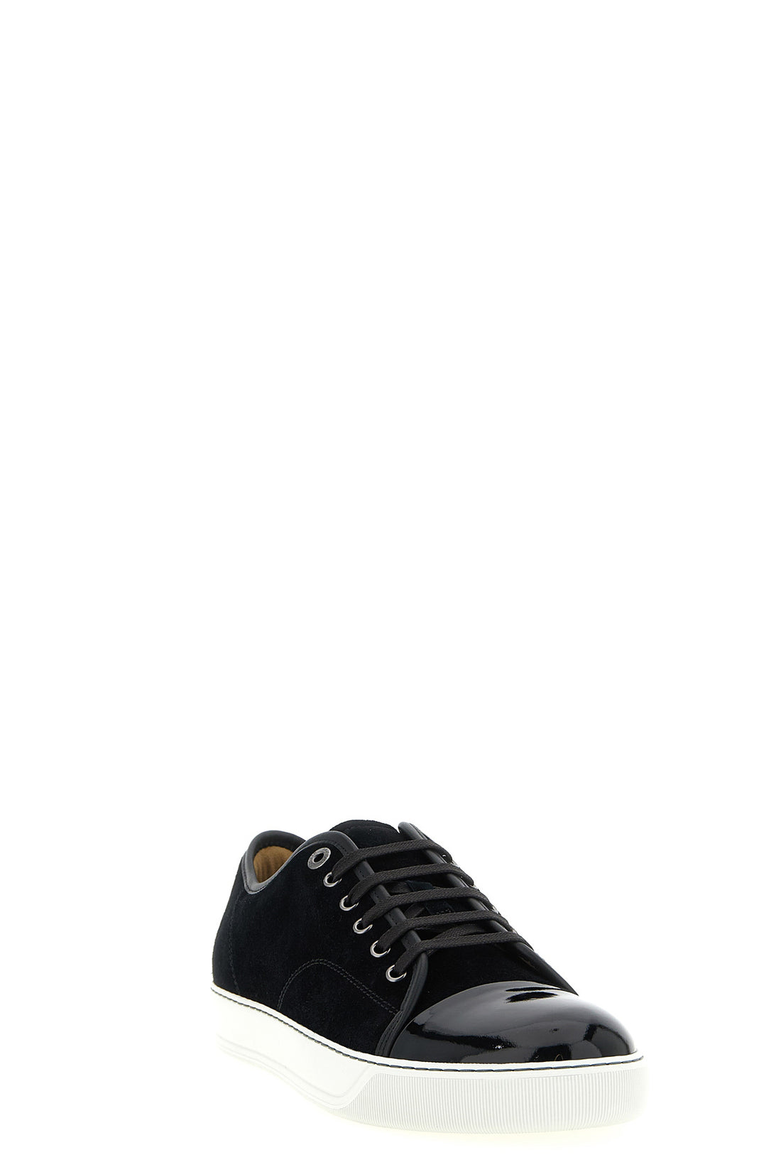 LANVIN 6 basket low-top suede sneakers