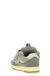 curb sneakers in suede and mesh fabric