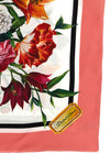 floral print silk twill scarf