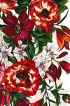 floral print silk twill scarf