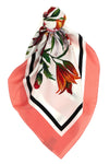 floral print silk twill scarf