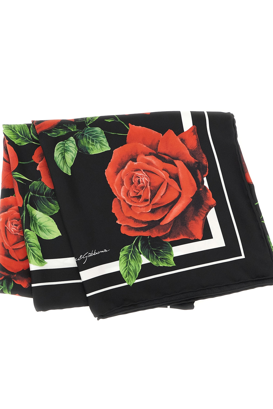 DOLCE &amp; GABBANA OS the dolce &amp; gabbana scarf in pure twill silk defines the aesthetics of the brand