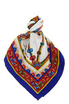 carretto print silk twill scarf