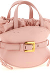 the balmain shuffle mini handbag redefines volumes through a sculptural and si