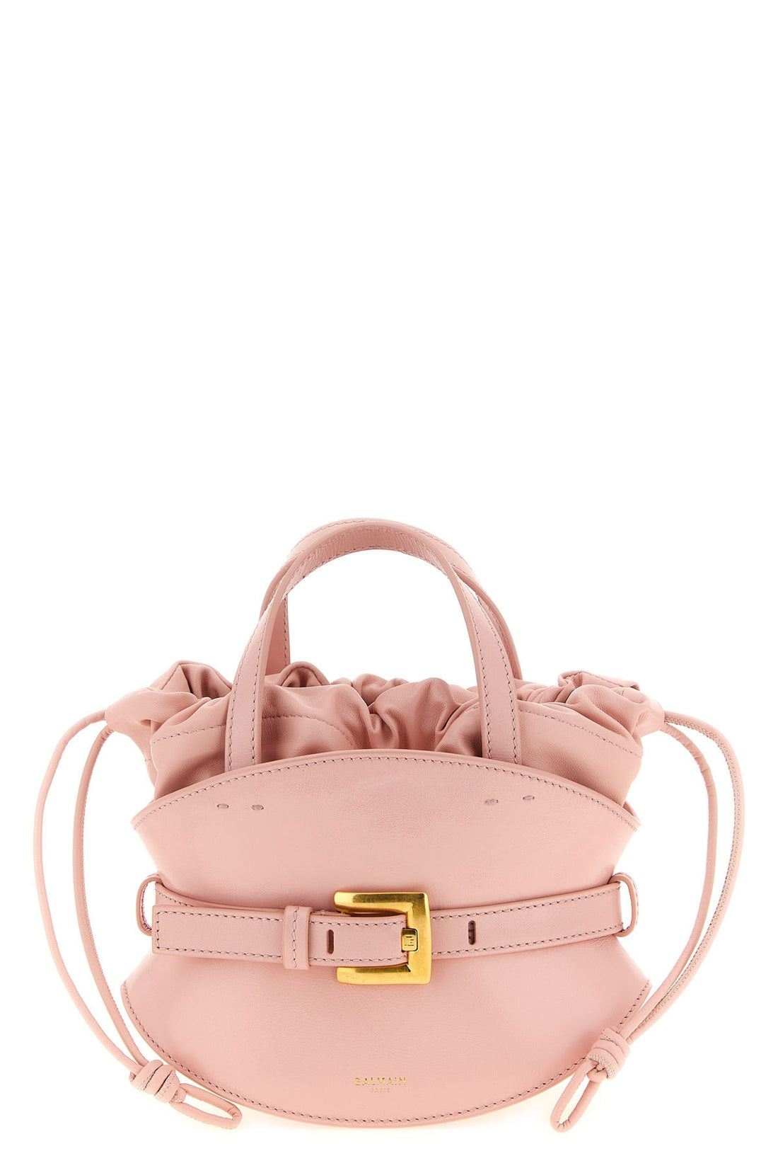 BALMAIN OS the balmain shuffle mini handbag redefines volumes through a sculptural and si