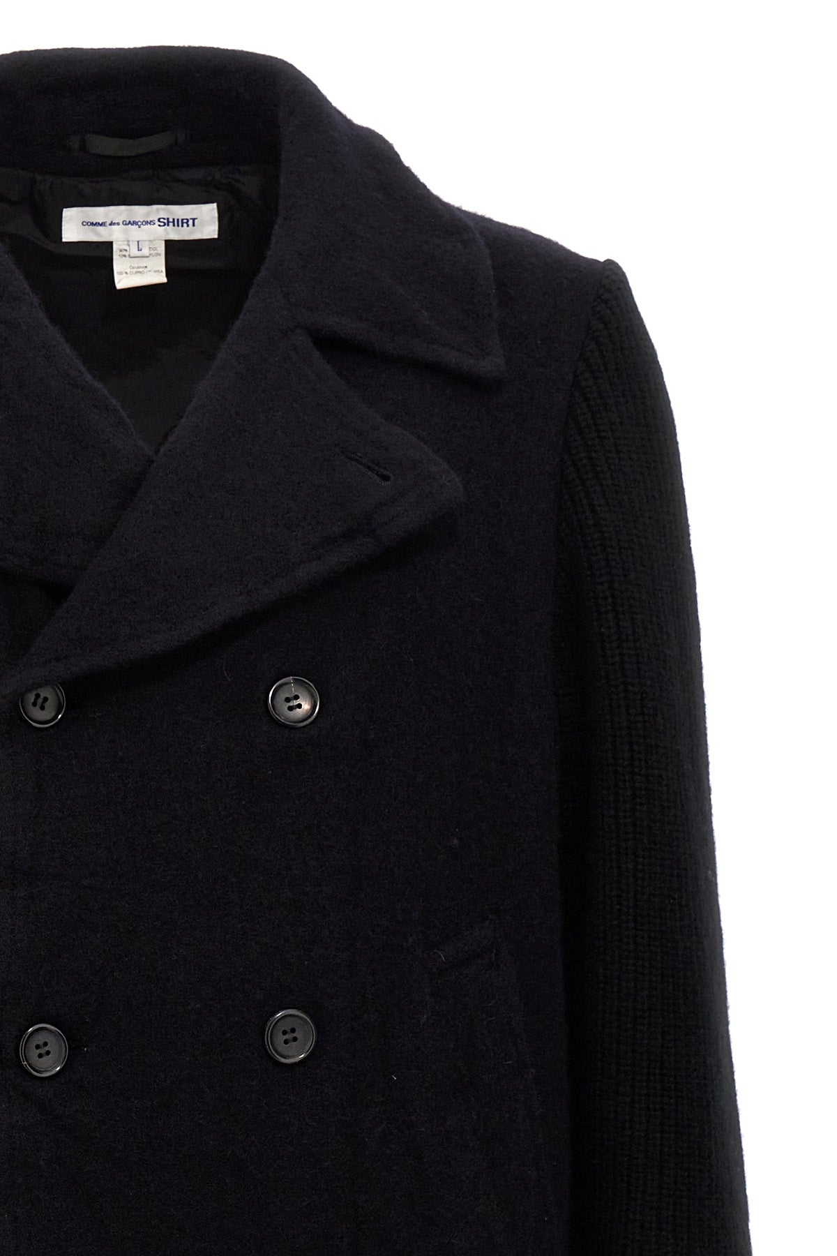 double-breasted wool cloth coat