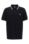 comme des garçons shirt x fred perry polo shirt in piqué cotton