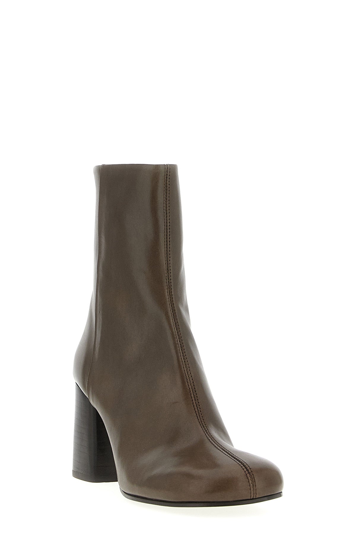 anatomic ankle boots in polished vegetable-tanned leather