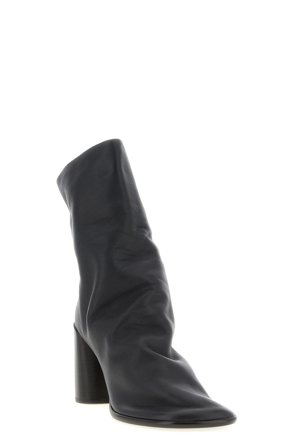 the lemaire glove ankle boots define an enveloping silhouette through a sartor