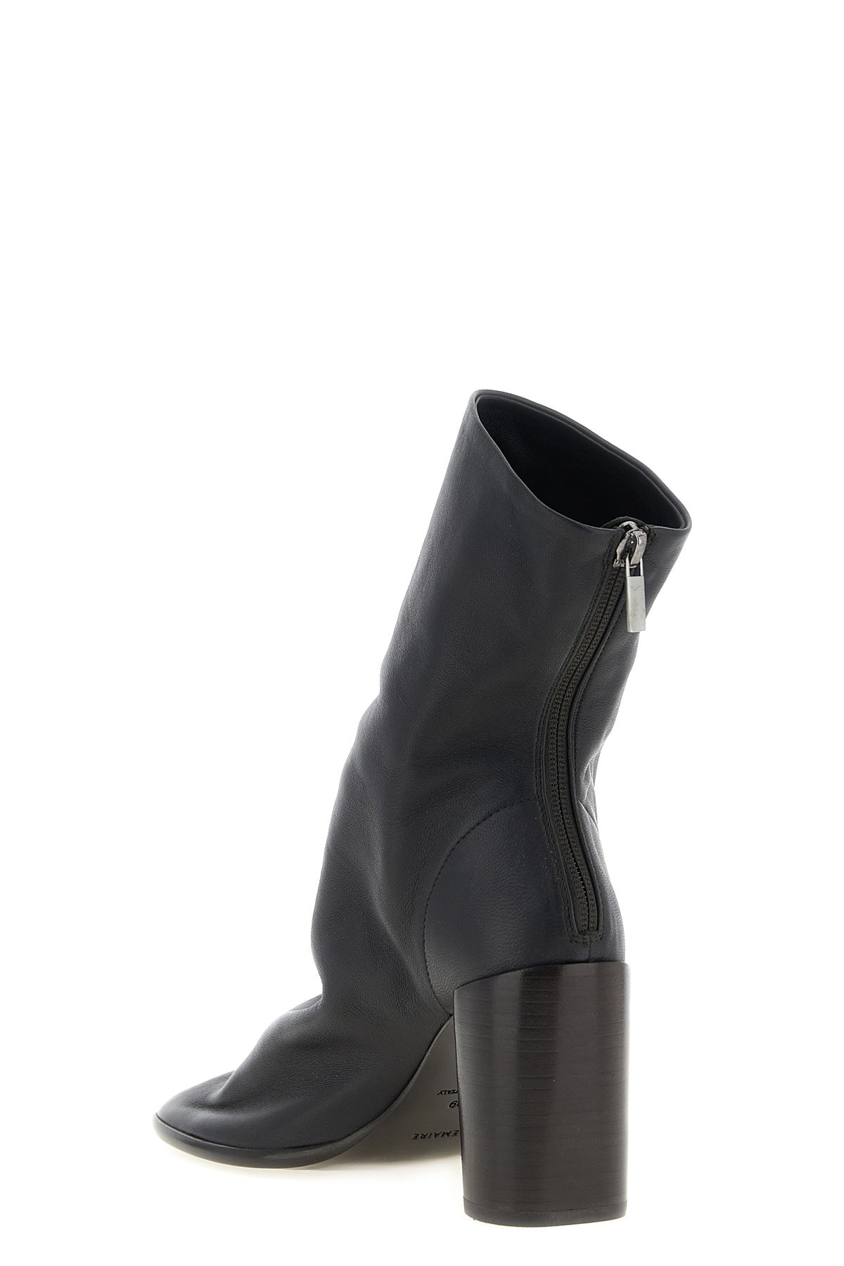 the lemaire glove ankle boots define an enveloping silhouette through a sartor