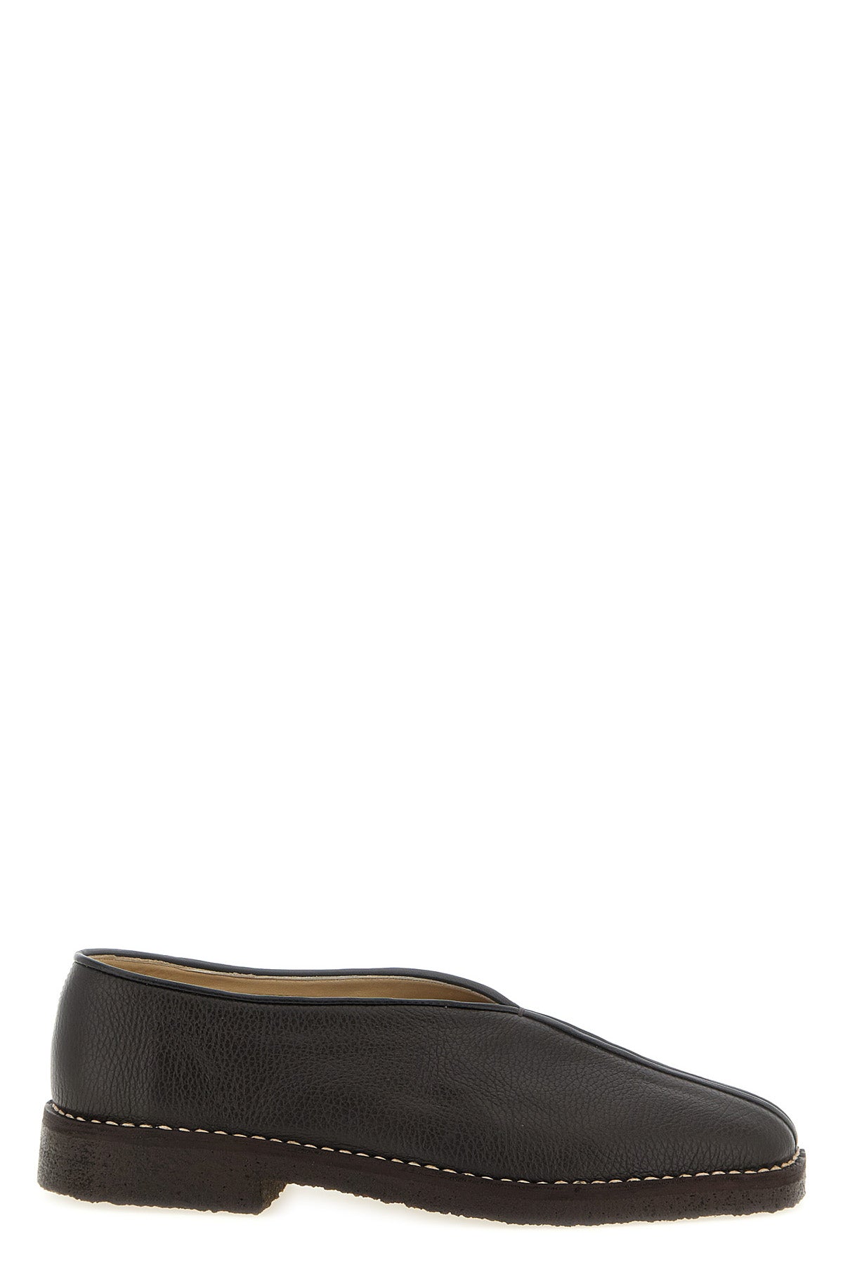 the slipper shoes by lemaire piped crepe
