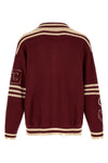 the found fin varsity patch collar cardigan
