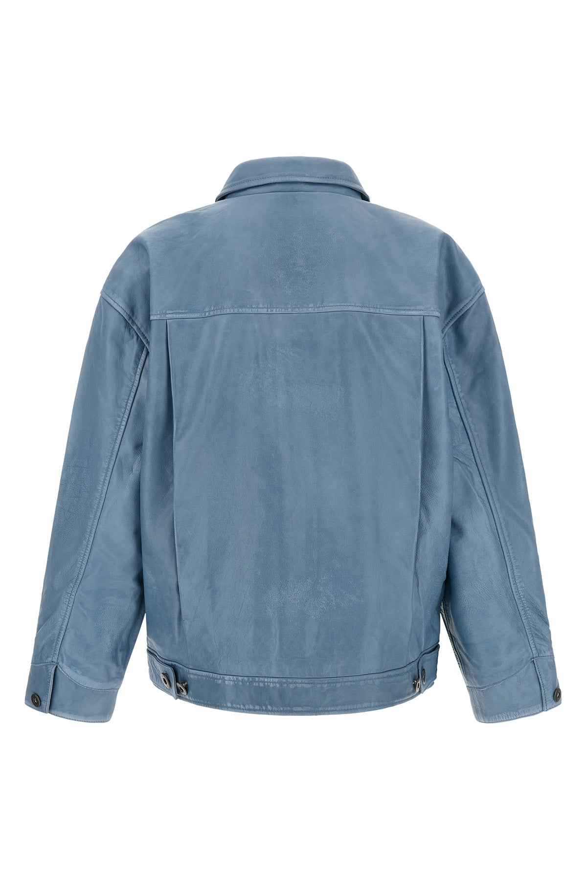 the found trucker pleats jacket