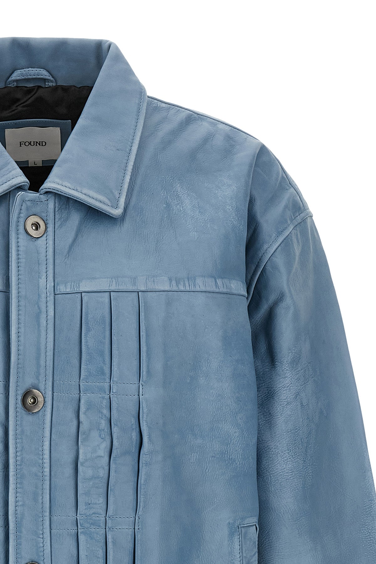 the found trucker pleats jacket