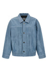 the found trucker pleats jacket