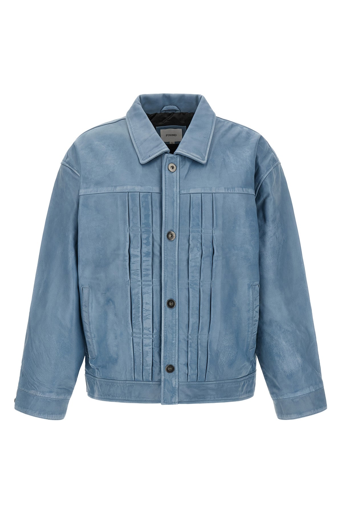 the found trucker pleats jacket