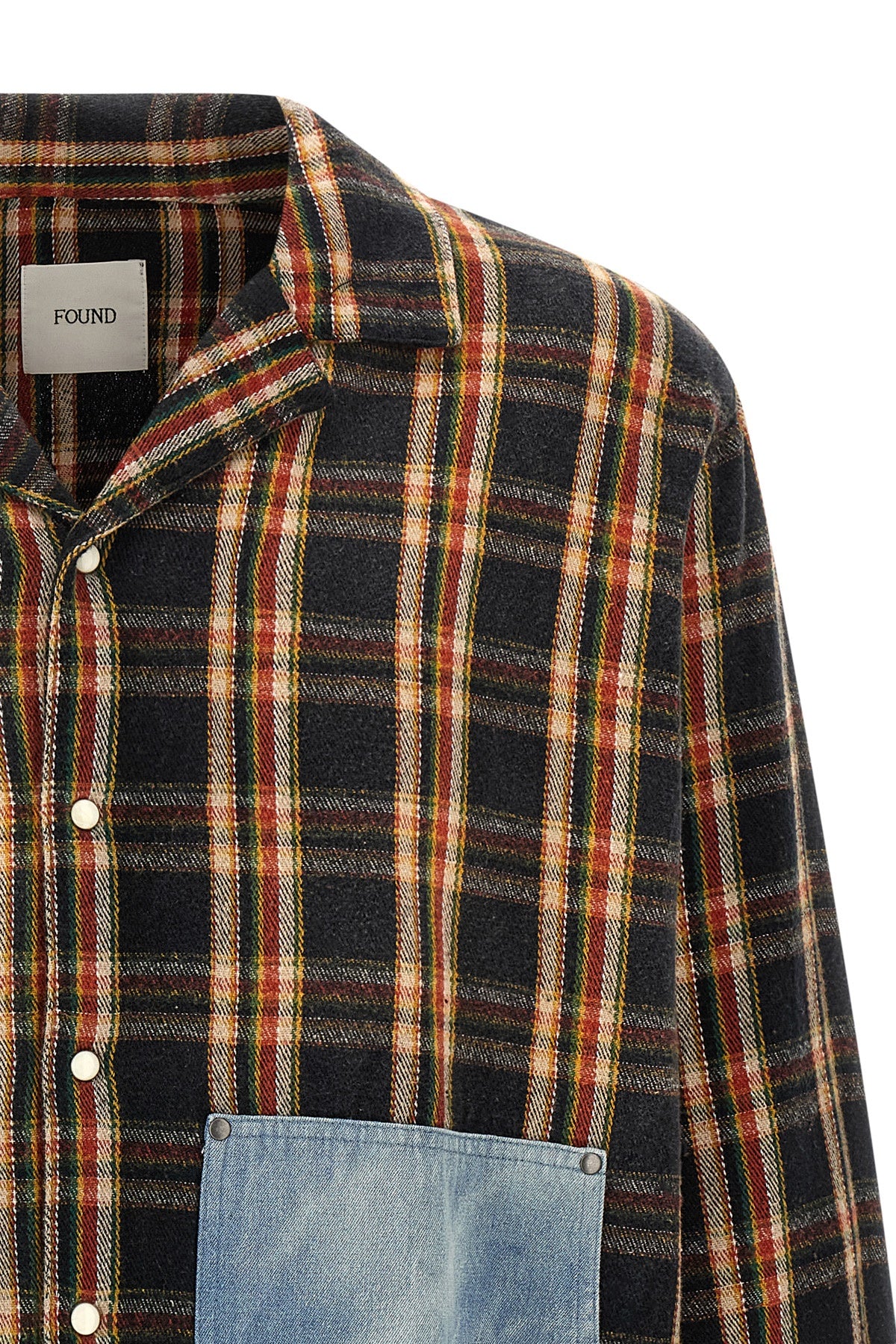 the found plaid denim shirt