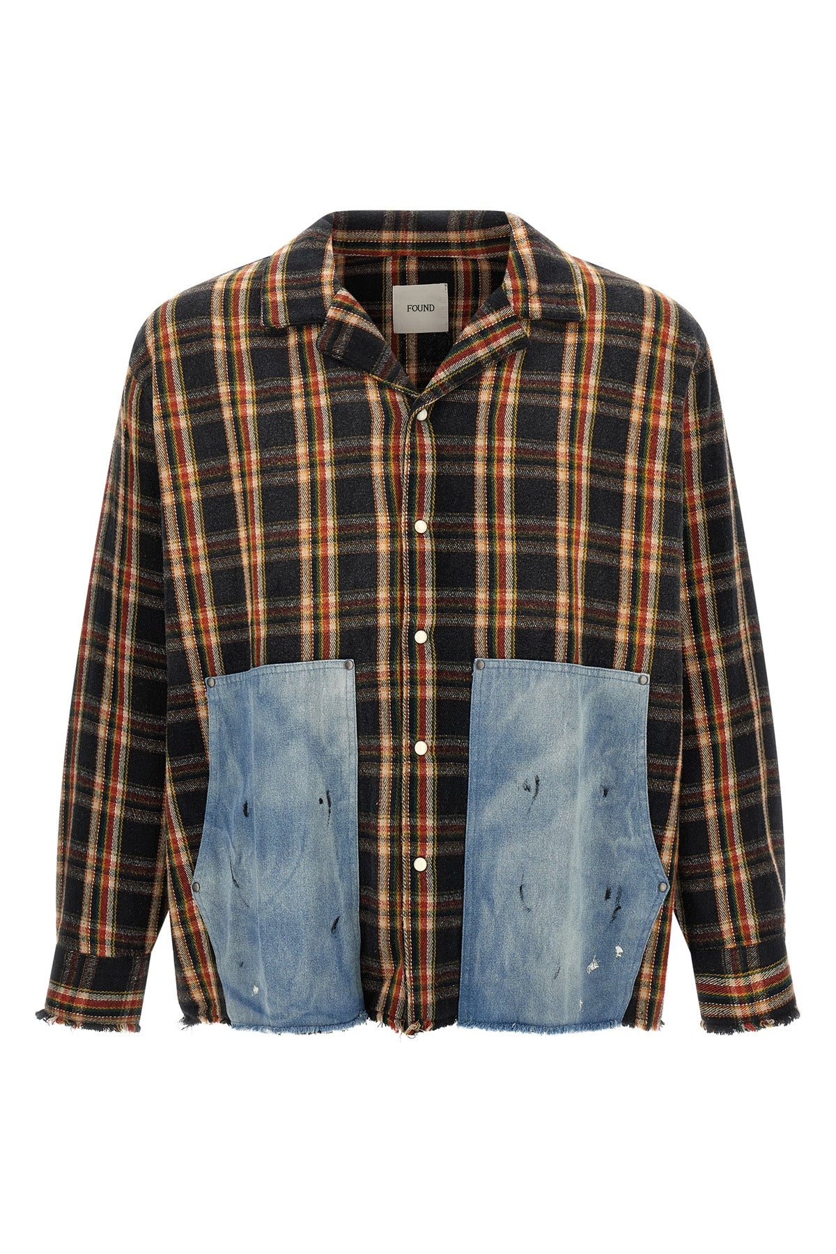 the found plaid denim shirt