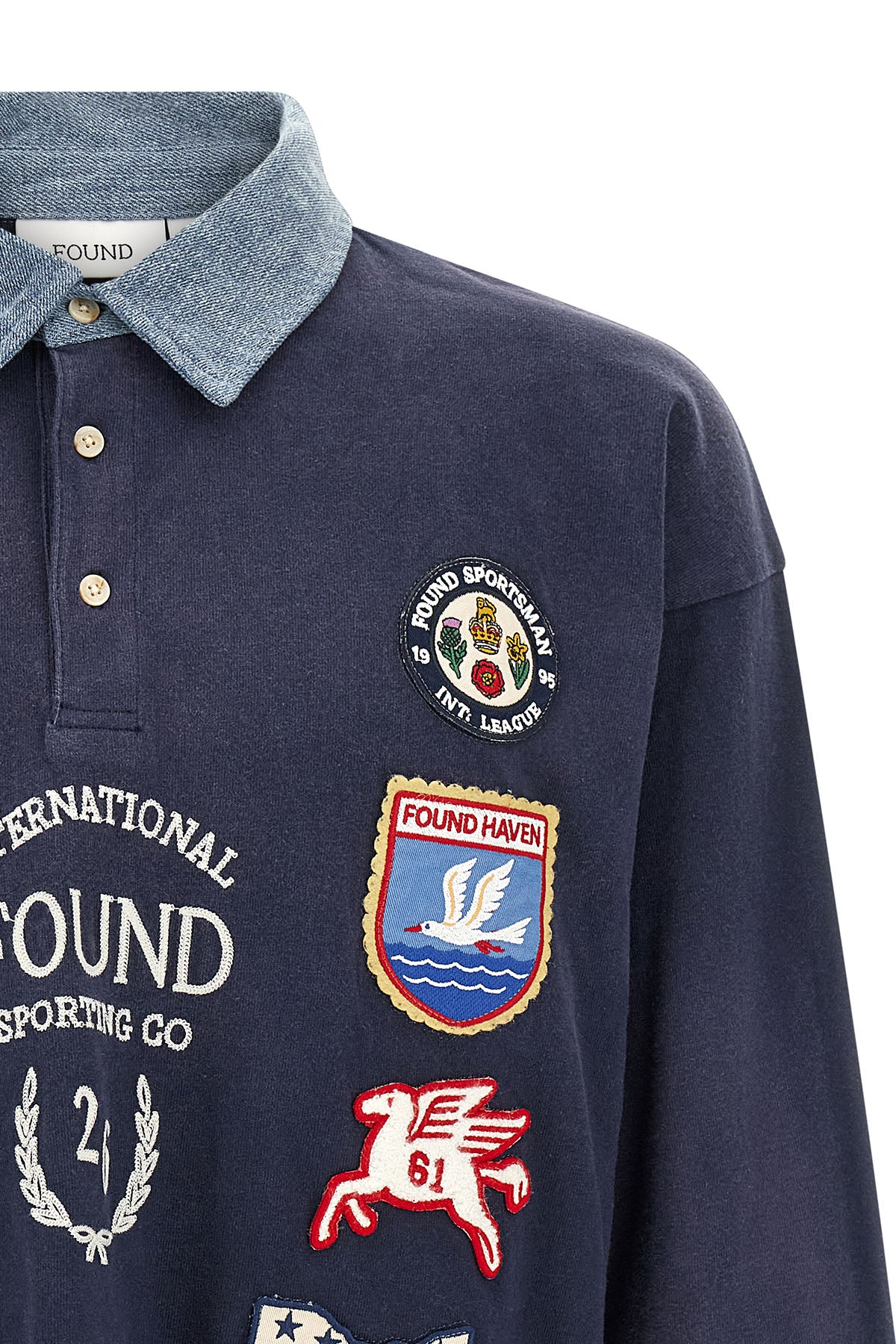 the found crestfield rugby polo shirt