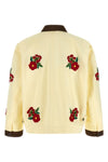 cotton twill jacket of medium weight subjected to enzymatic washing