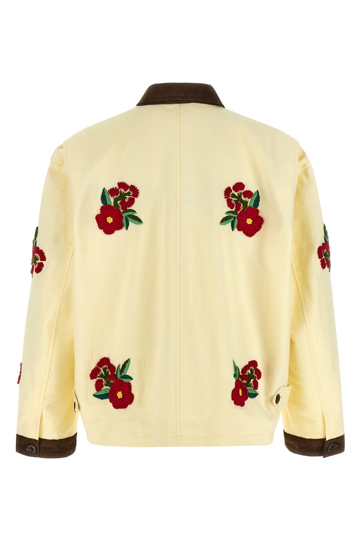 cotton twill jacket of medium weight subjected to enzymatic washing