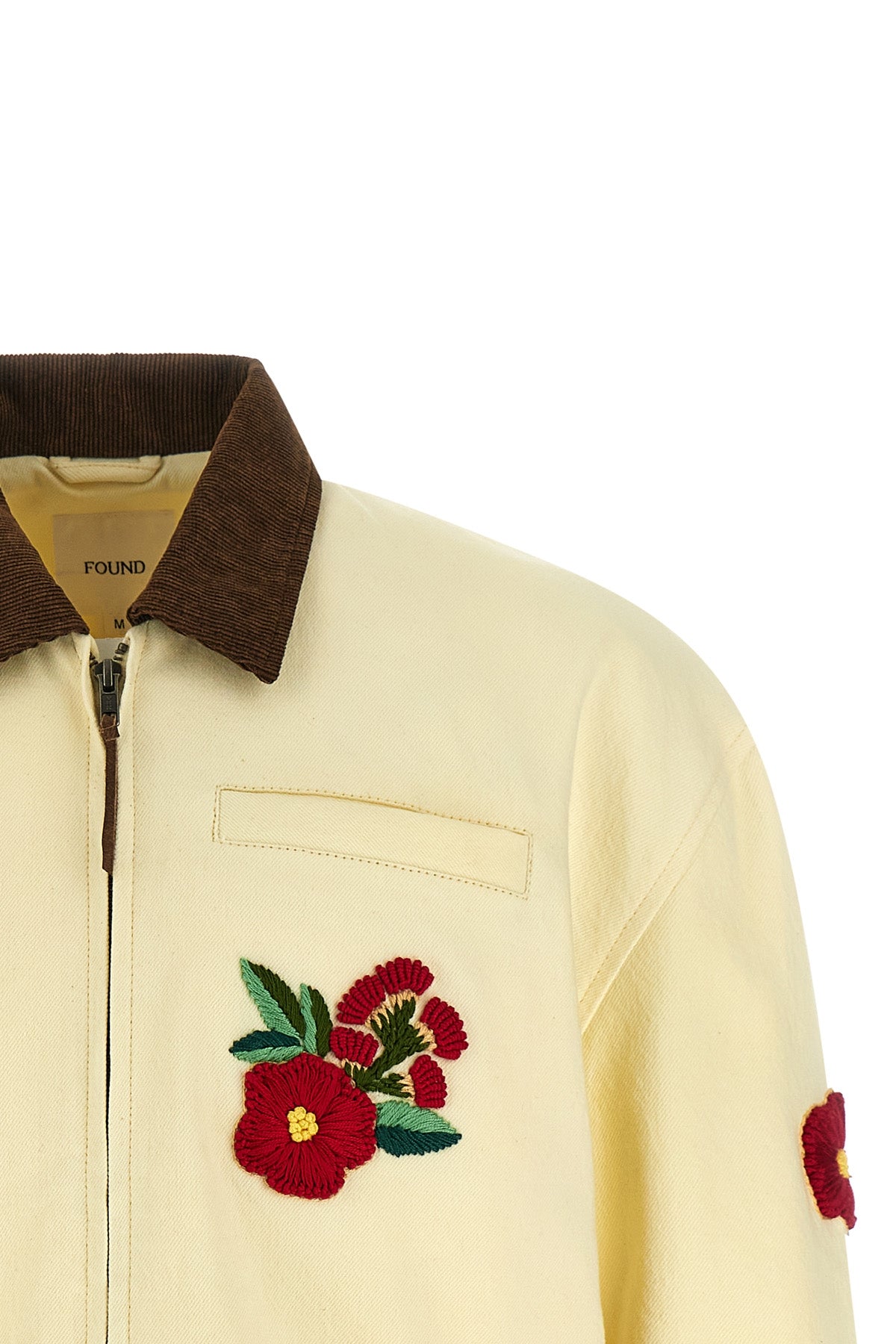 cotton twill jacket of medium weight subjected to enzymatic washing