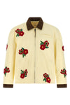 cotton twill jacket of medium weight subjected to enzymatic washing