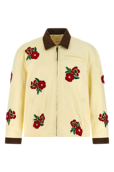 cotton twill jacket of medium weight subjected to enzymatic washing