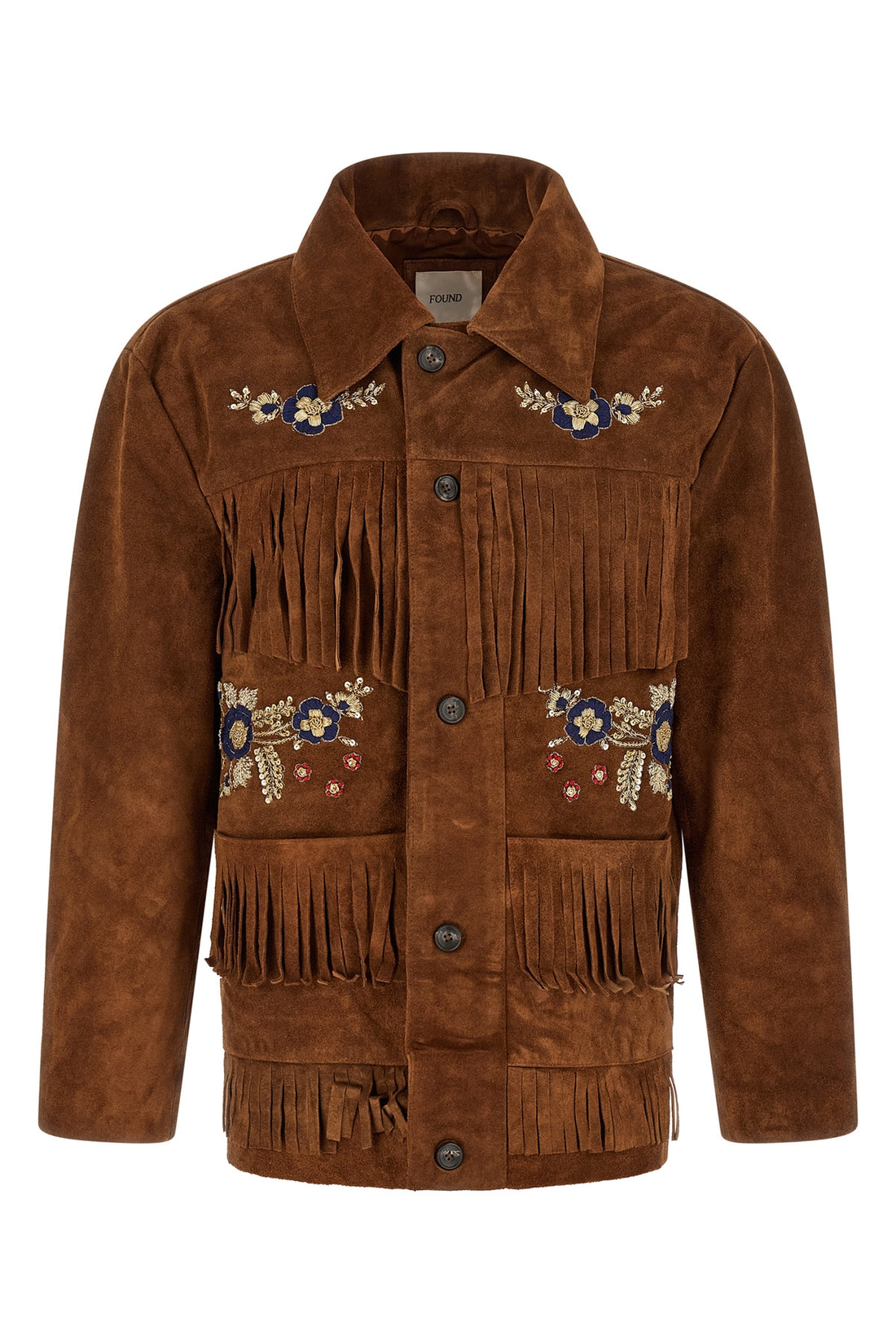 FOUND M western inspired jacket in soft full-grain suede