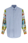 striped cotton poplin shirt