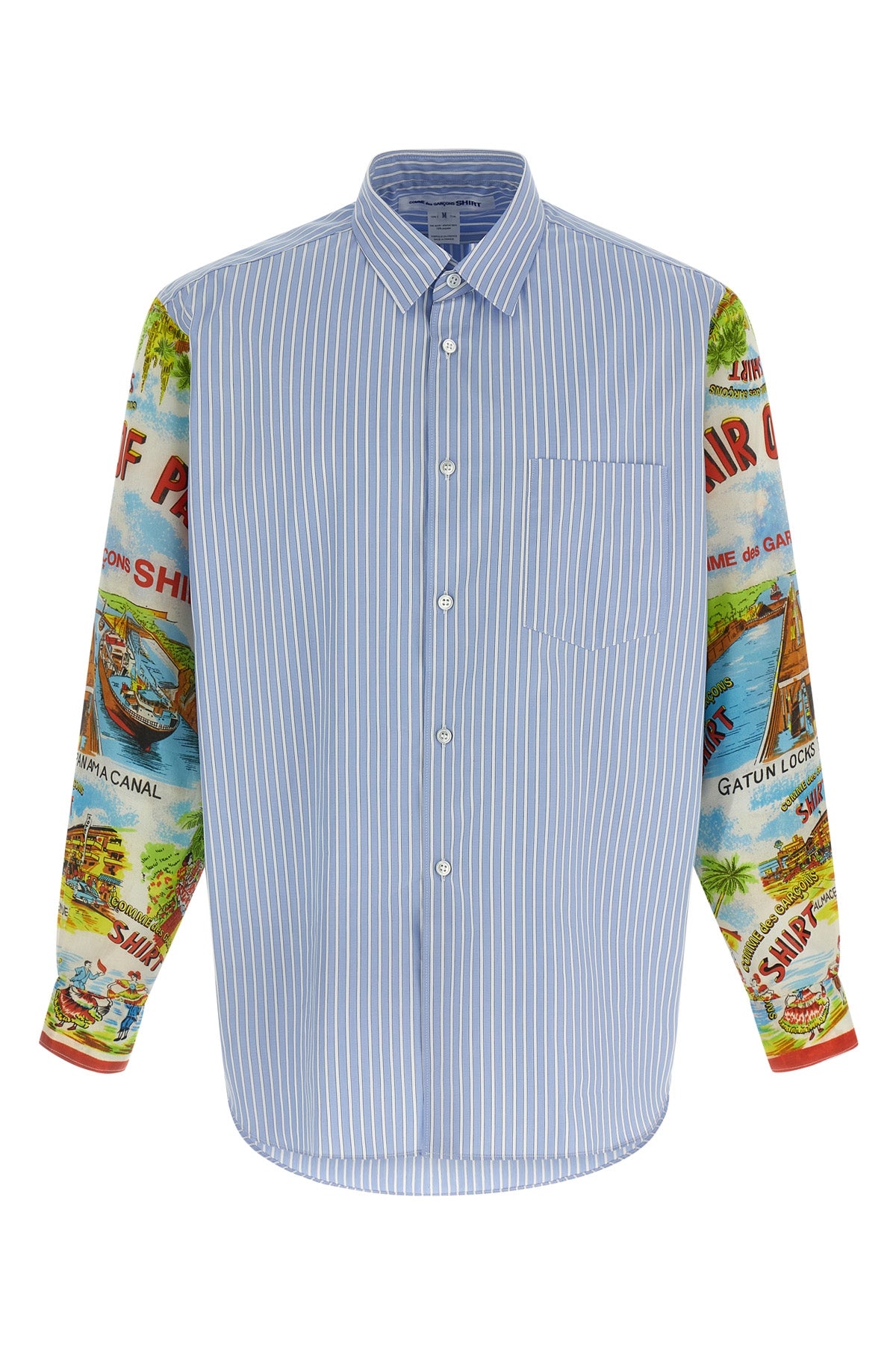 striped cotton poplin shirt