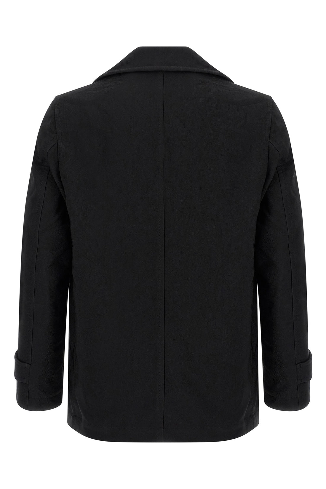 COMME DES GARCONS SHIRT L double-breasted canvas caban