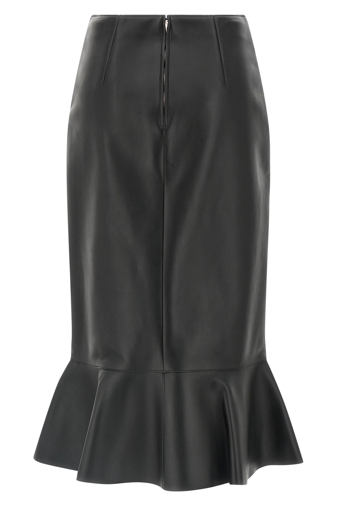 FENDI 38 nappa midi skirt