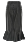 nappa midi skirt