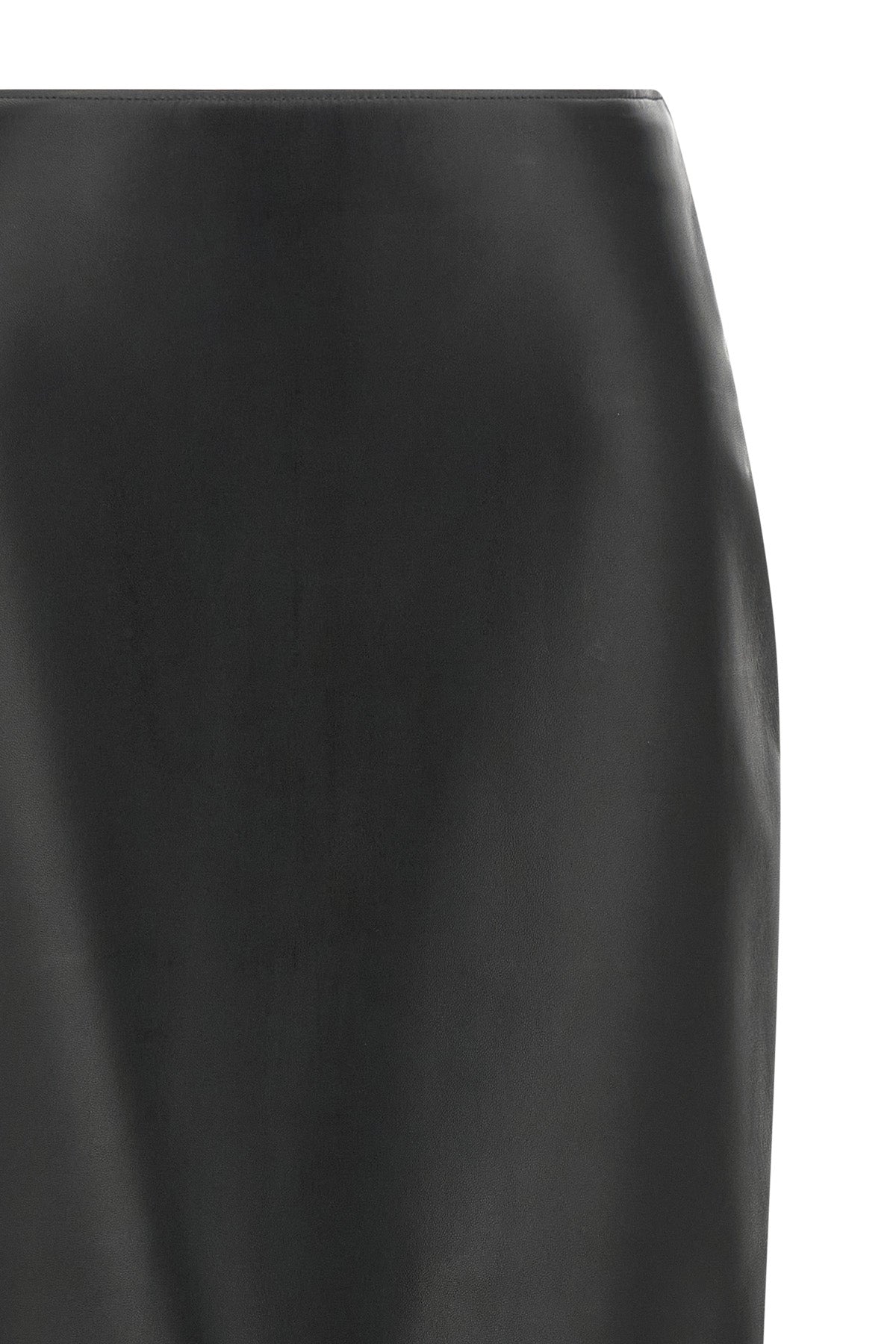 nappa midi skirt