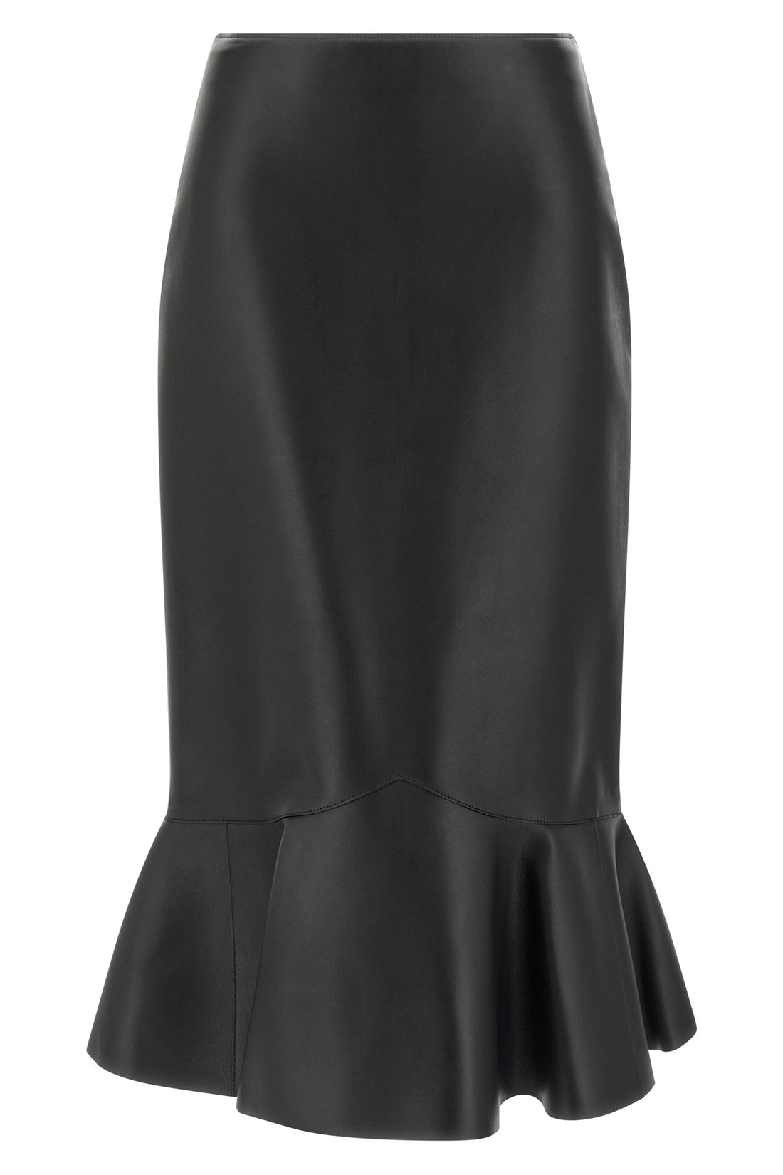 FENDI 38 nappa midi skirt