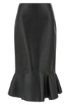 nappa midi skirt