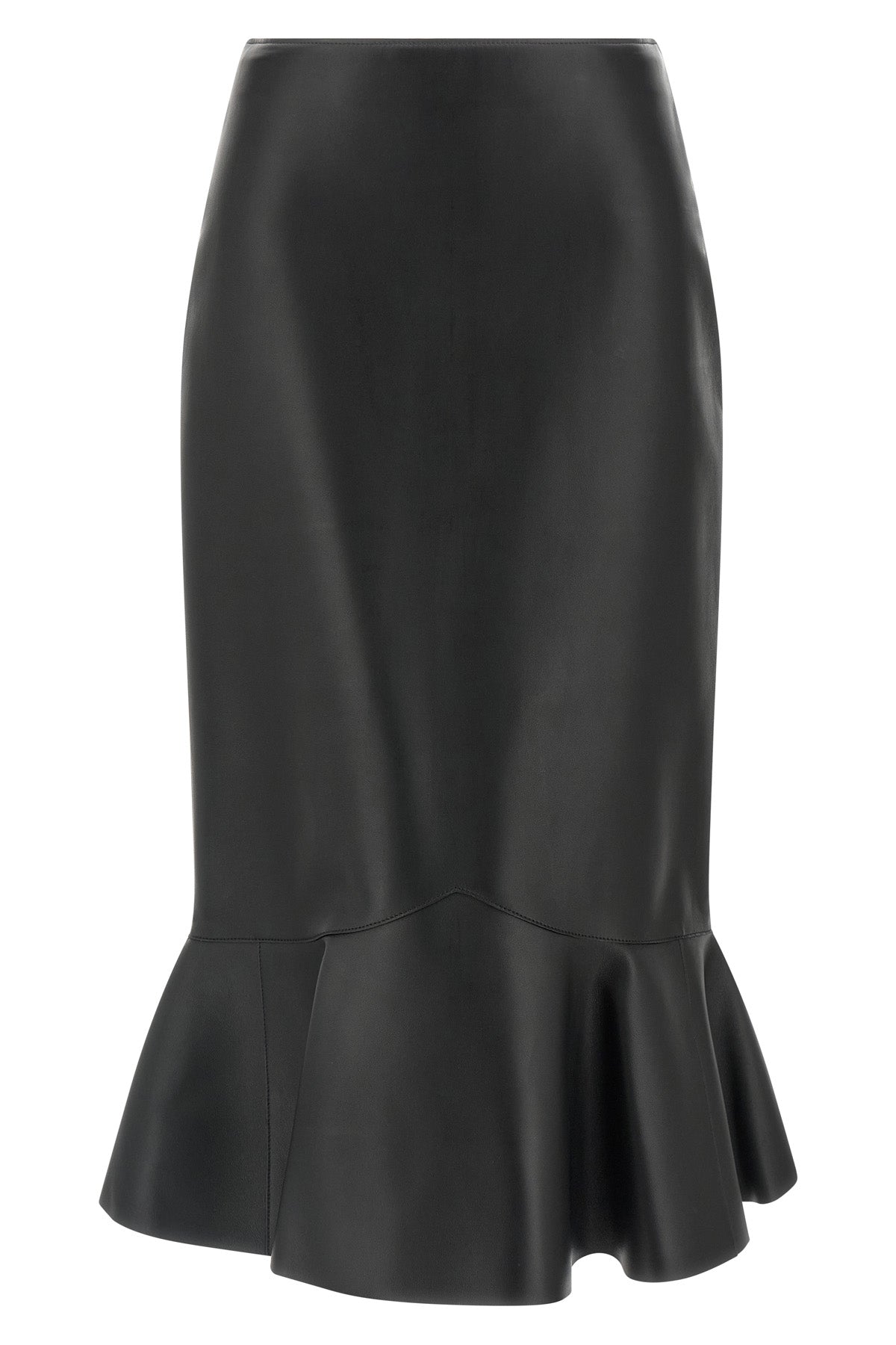 nappa midi skirt