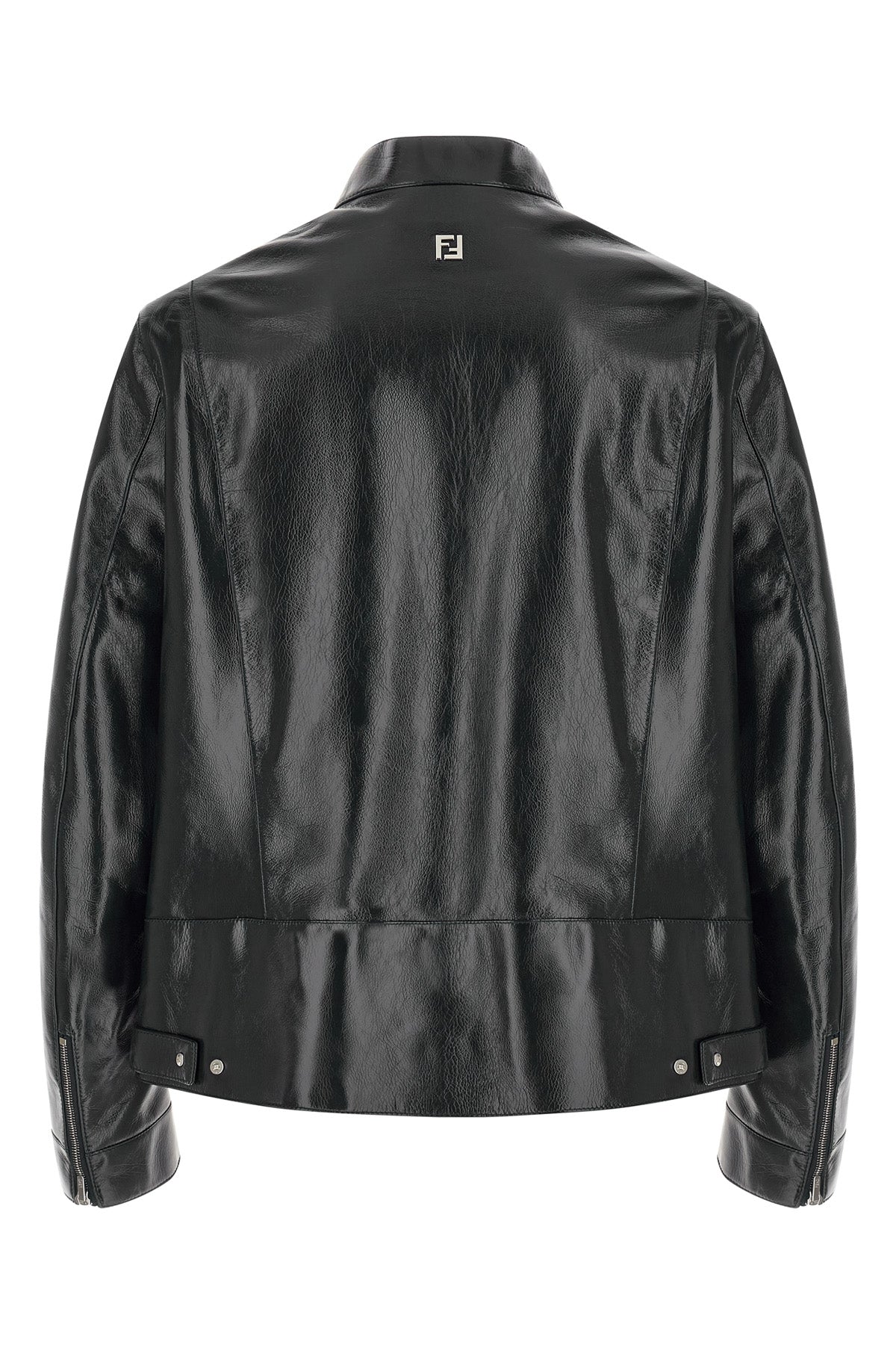 leather blouson treated