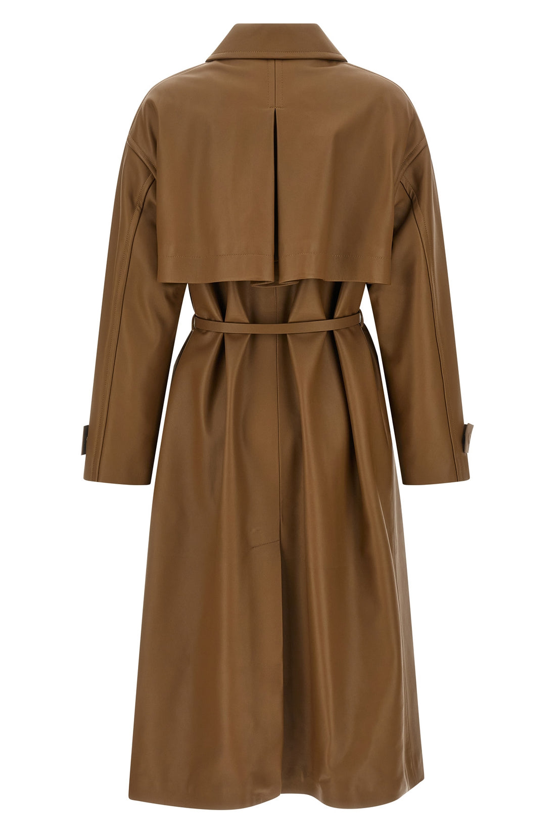 FENDI 40 nappa midi trench coat