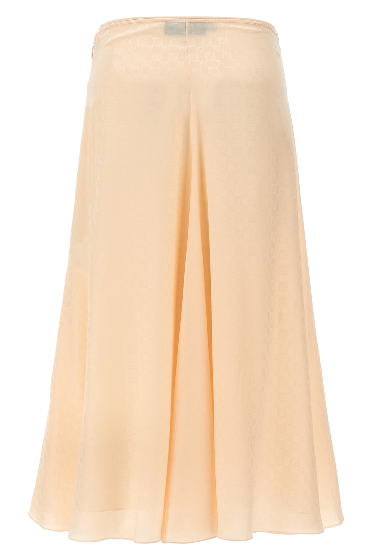 midi skirt in jacquard silk