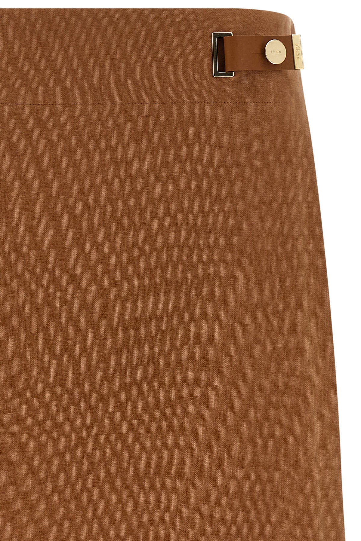 the fendi midi skirt redefines everyday elegance through a flared silhouette