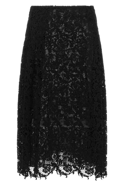the fendi macramé lace midi skirt sets new standards of sartorial excellence thr