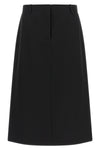 the sartorially inspired midi skirt fendi stands out for its rigorous silhouette