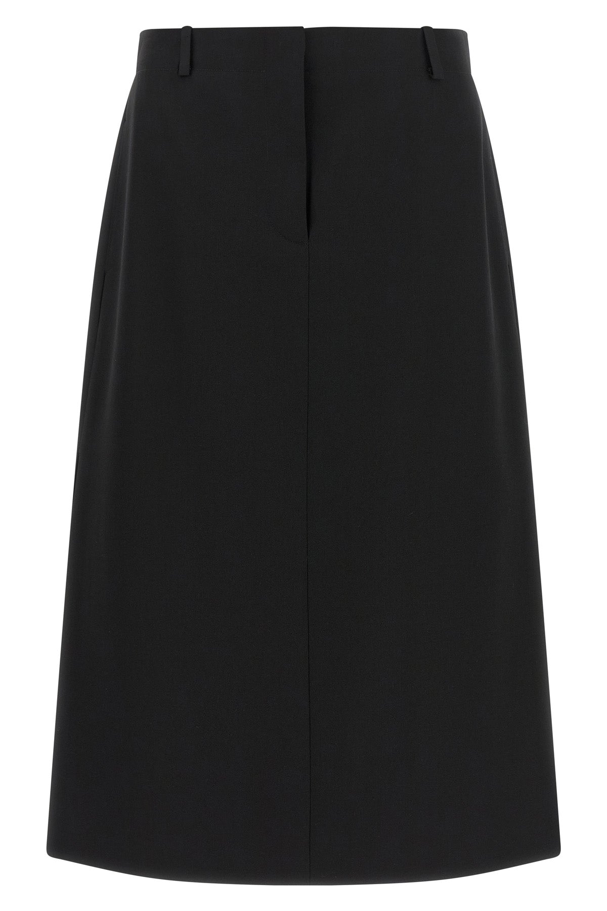 the sartorially inspired midi skirt fendi stands out for its rigorous silhouette
