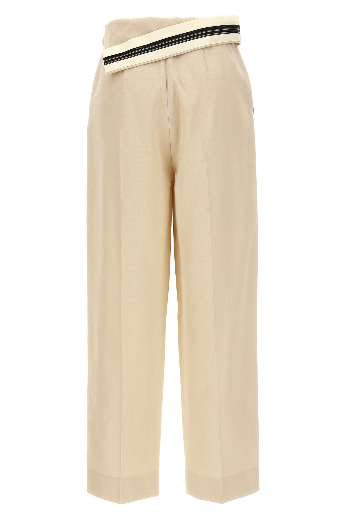 wool and cotton gabardine trousers