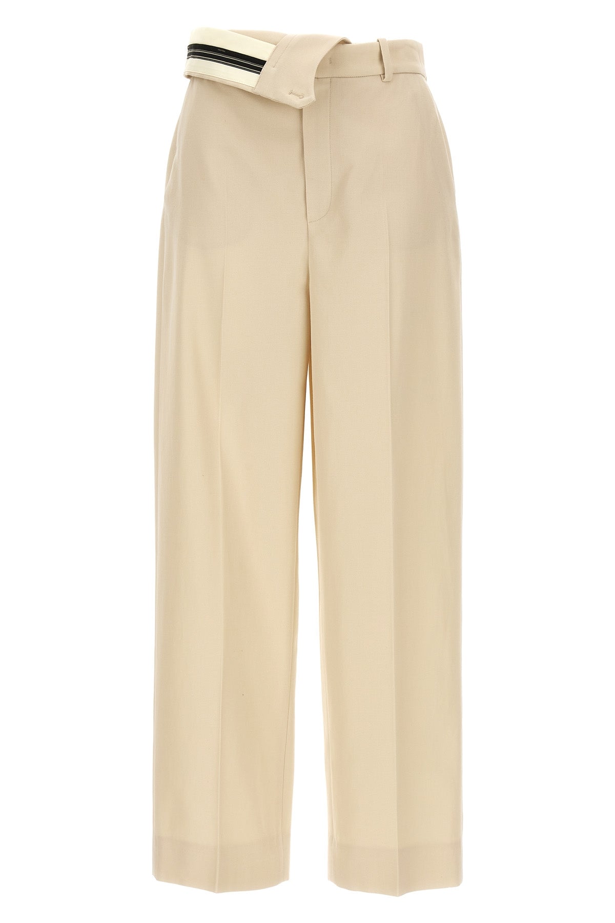 wool and cotton gabardine trousers